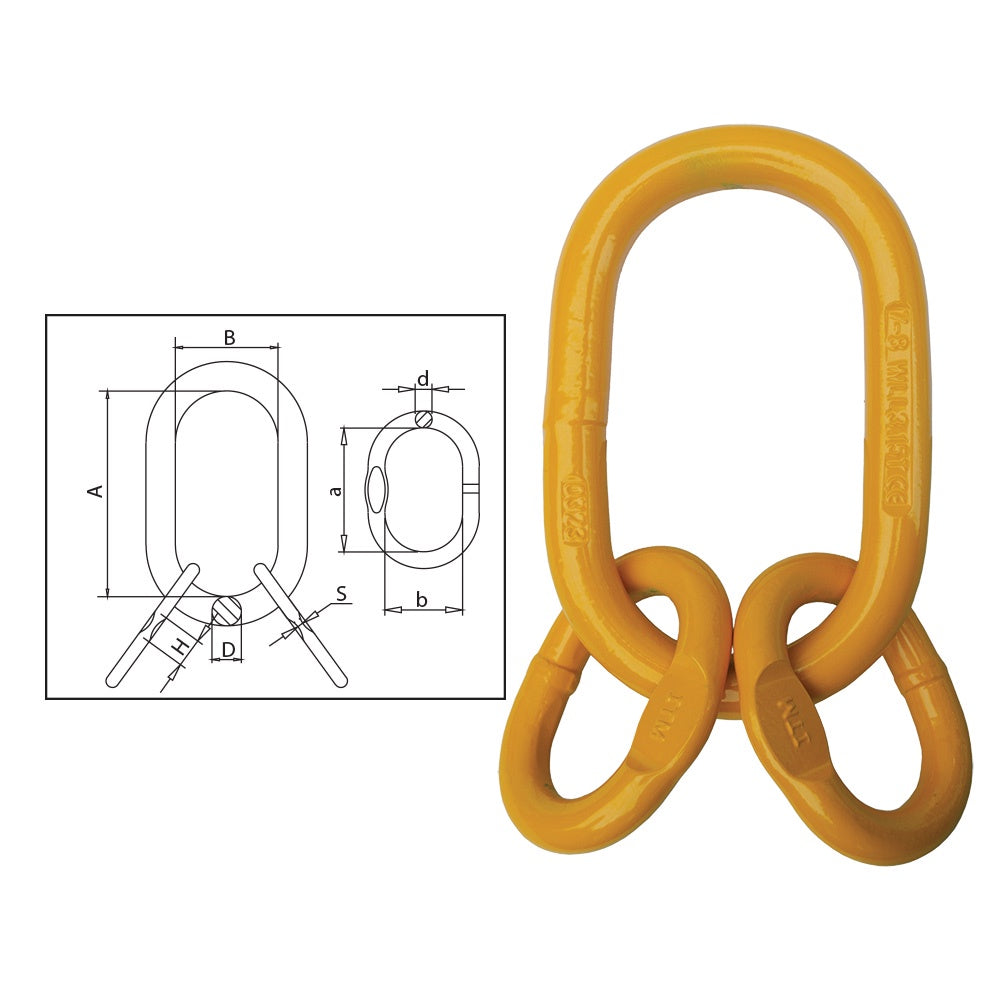 ITM G80 Recessed Enlarged Multi-Leg Master Link-10mm Chain