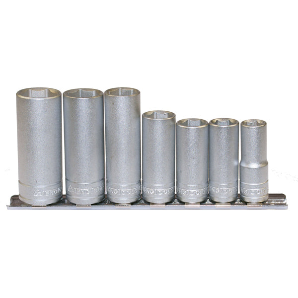 Teng 7Pc 3/8In Dr. Deep Mm Socket Set 10-19Mm