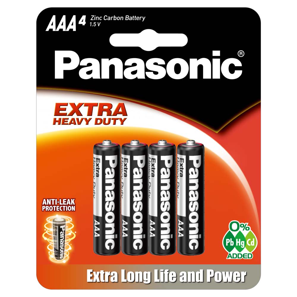 Panasonic Aaa Battery Extra Heavy Duty (4Pk)