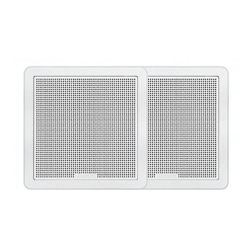 Fusion Fm Series 7.7" 200W Flush Mount Marine Square White Speakers