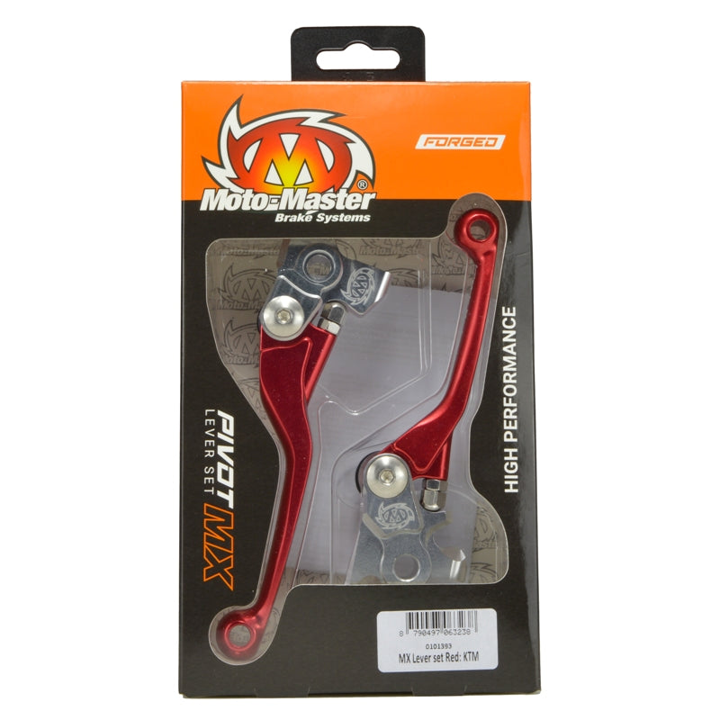 Moto Master Mx Pivot Lever Set Red Honda