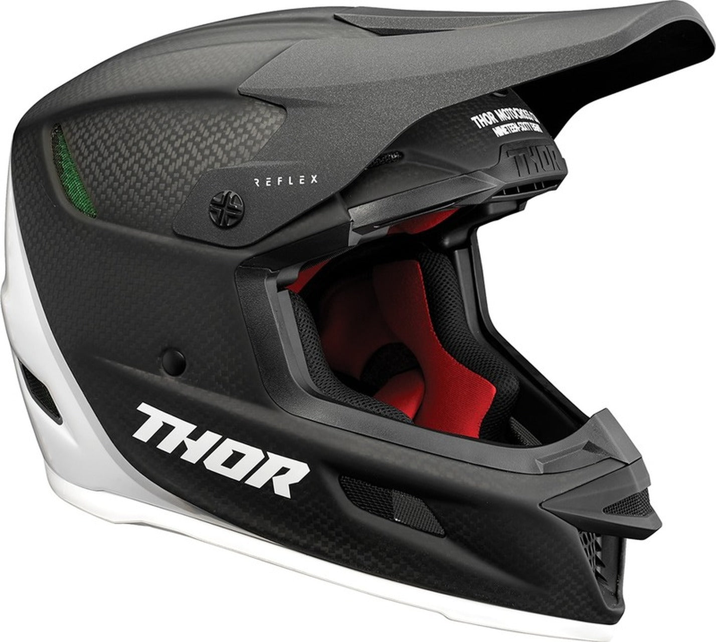 Helmet S23 Thor Mx Reflex Carbon Polar Black/White Small