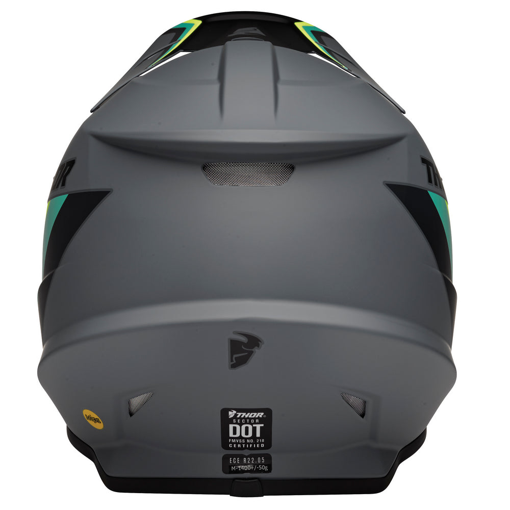 Helmet S23 Thor Mx Sector Runner Mips Grey Teal Medium