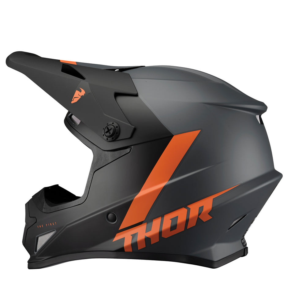 Helmet S23 Thor Mx Sector Chevron Charcoal/Orange Large