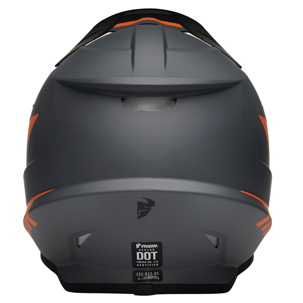 Helmet S23 Thor Mx Sector Chevron Charcoal/Orange Large