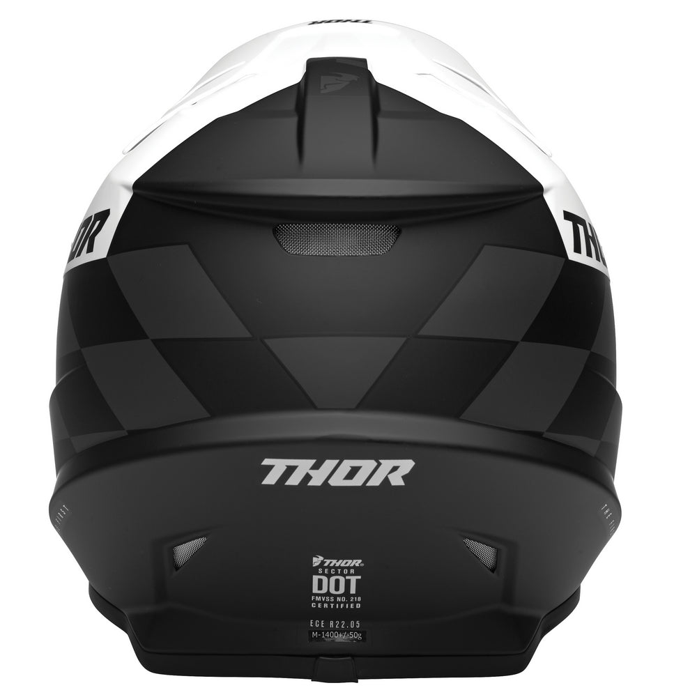 Helmet S23 Thor Mx Sector Birdrock Black/White Medium