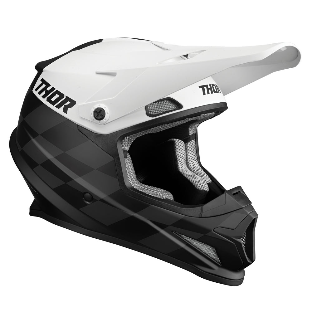 Helmet S23 Thor Mx Sector Birdrock Black/White Medium