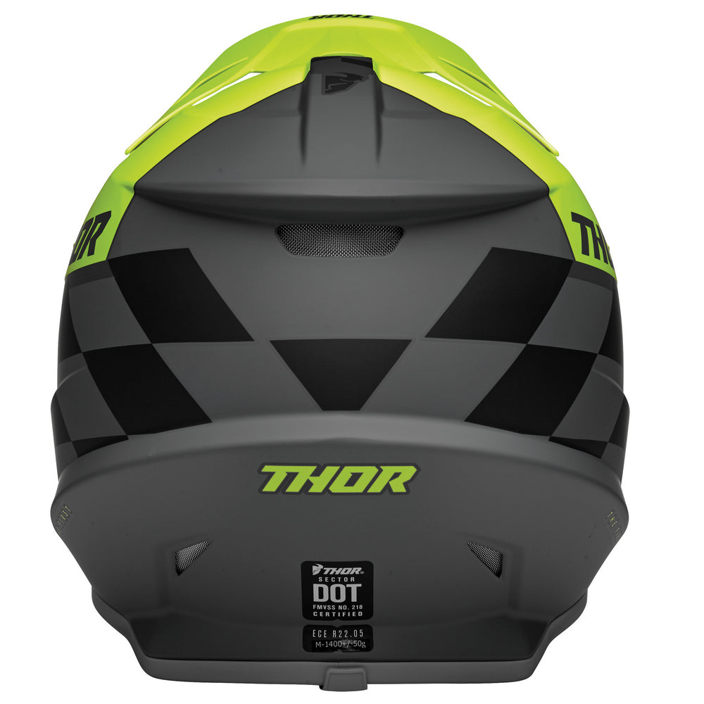 Helmet S23 Thor Mx Sector Birdrock Grey/Acid Xs