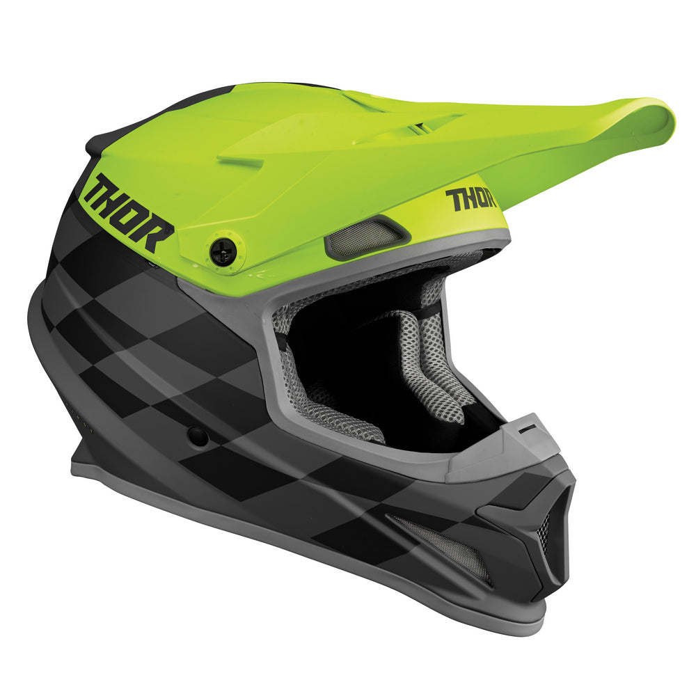 Helmet S23 Thor Mx Sector Birdrock Grey/Acid Medium