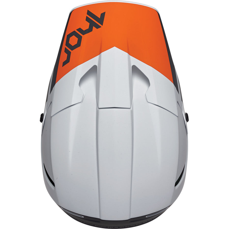 Helmet Thor Mx Reflex Cube Light Gray / Red Orange 2Xl