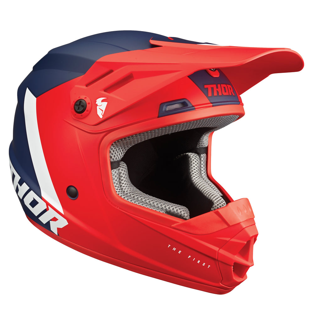 Helmet S23Y Thor Mx Sector Chev Red Navy Youth Large