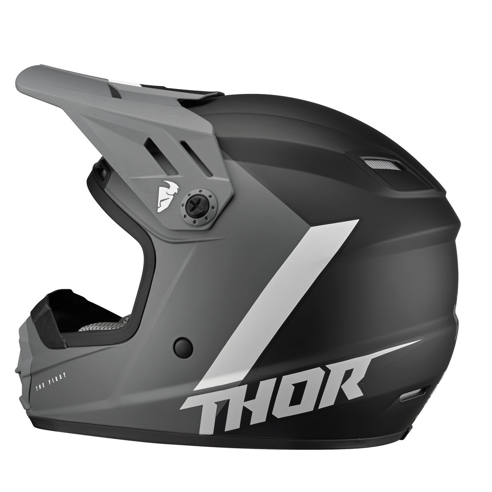 Helmet S23Y Thor Mx Sector Chev Grey Black Youth Medium