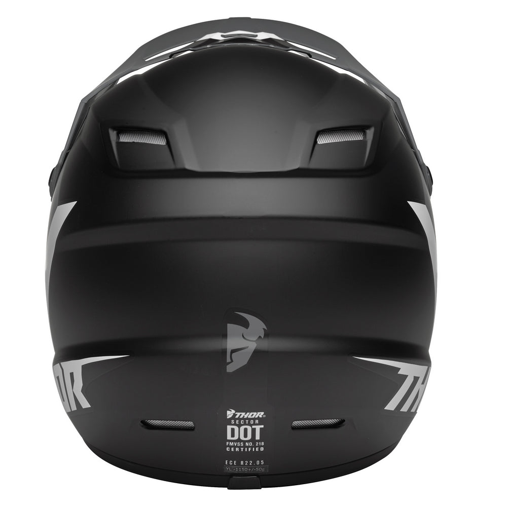 Helmet S23Y Thor Mx Sector Chev Grey Black Youth Medium