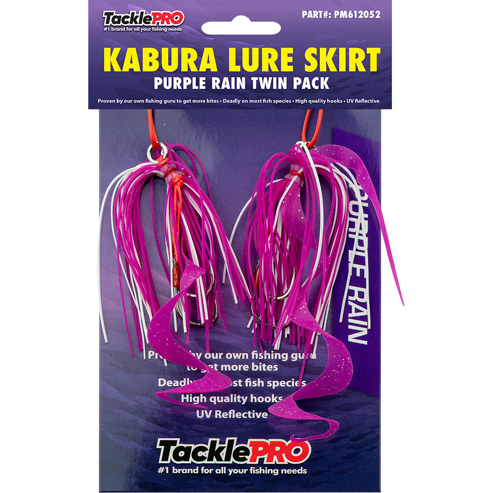 Tacklepro Kabura Lure Skirt - Purple Rain (Twin Pack)