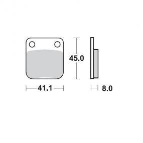 Brake Pad Front Moto Master Standard Sintered Front Yamaha Rear Husqvarna