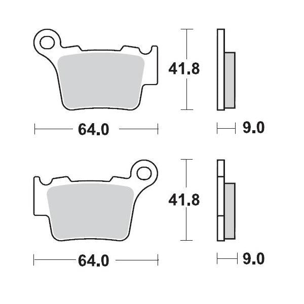 Brake Pads Rear Moto Master Nitro Sport Bmw Husaberg Husqvarna Ktm Sherco