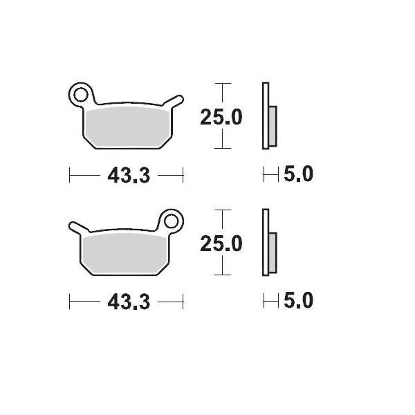 Brake Pads Moto Master Pro Sintered Front And Rear For Husqvarna Ktm Rear Ktm