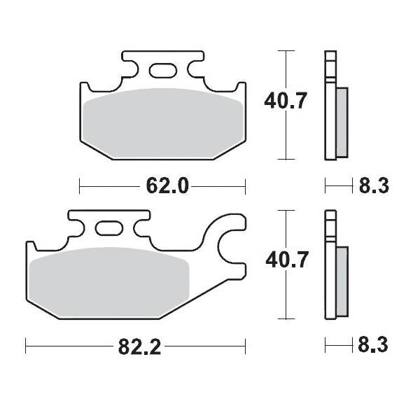 Brake Pads Moto Master Pro Sintered Front Left For Suzuki