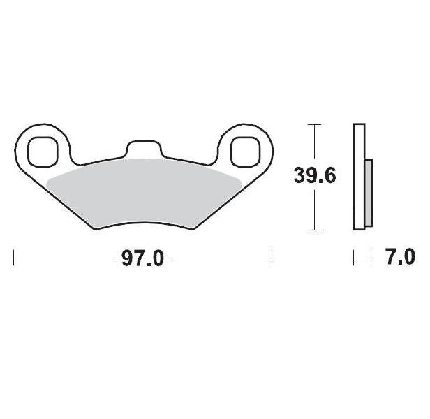 Brake Pads Moto Master Pro Sintered Front And Rear For Polaris