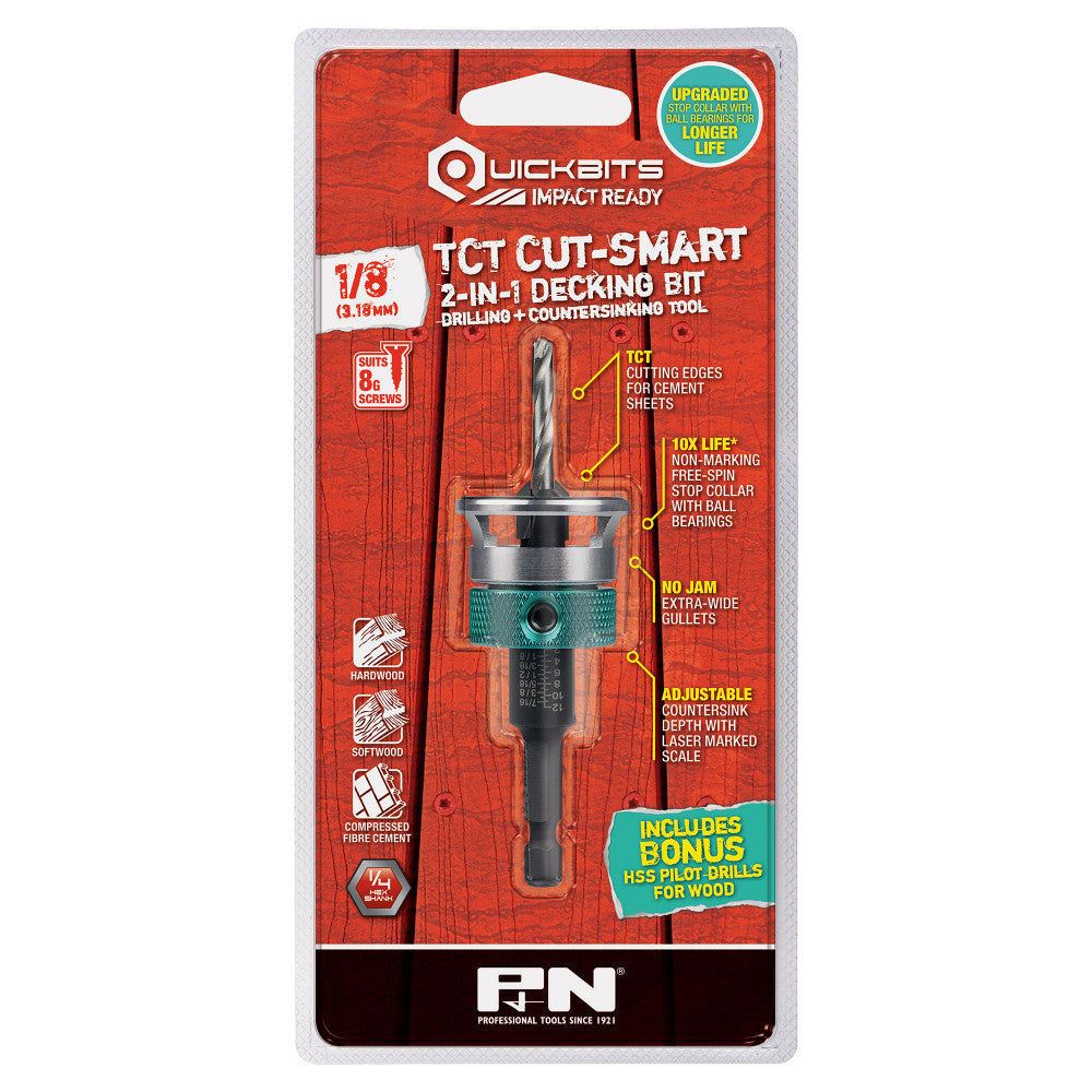8G Tct Cut-Smart Drill Countersink P&N