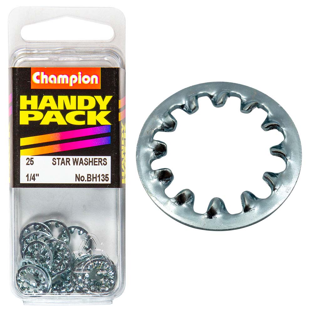 Champion 1/4In Internal Star Washer