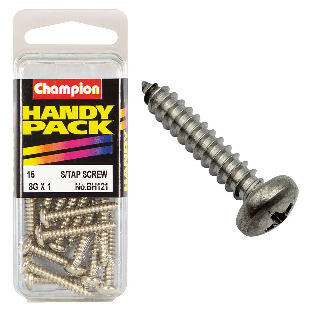 Champion 10G X 7/8In S/Tap Set Screw - Pan Hd