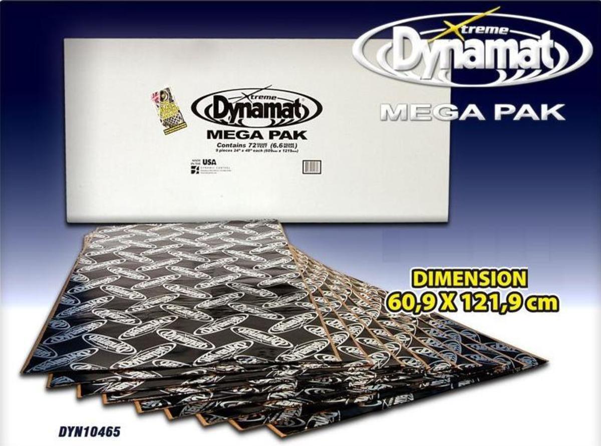 Dynamat Xtreme Sound Deadening Mega Pack (609Mm X 1219Mm X 1.72Mm) 9 Sheet Pack