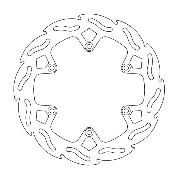 Brake Disc Rear Moto Master Flame Gas Gas Husqvarna Ktm 220Mm