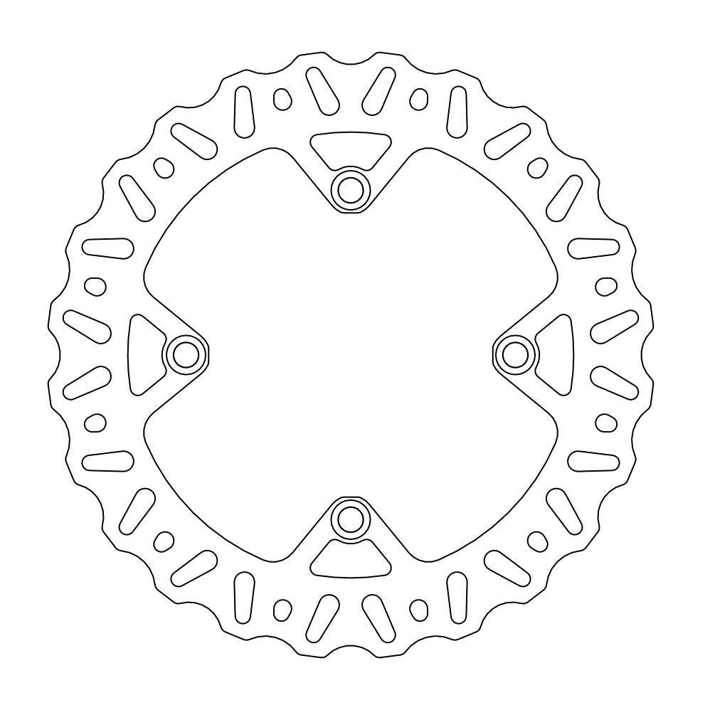 Brake Disc Moto Master Nitro Rear Husqvarna Cr125 Wr125 Tc250 Te250 Txc250 Te310 Tc449 Te449 Txc449