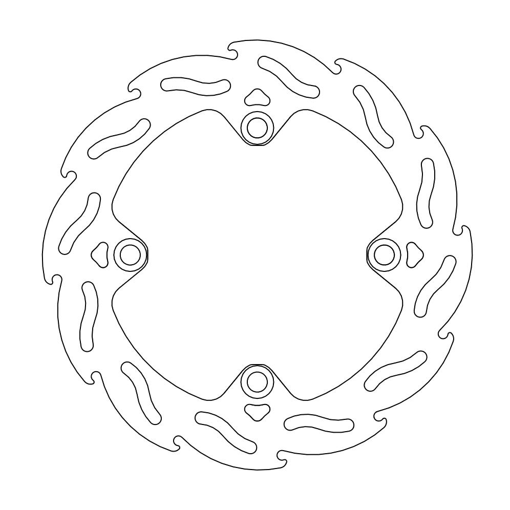 Brake Disc Rear Moto Master Flame Sherco Sc125 Sc250 Sc300 Sc250F Sc300F Sc450F Sc500F Sef500 19-21