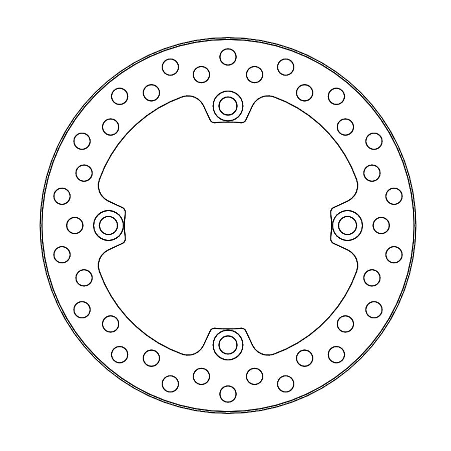 Rear Brake Disc Moto Master Vintage Honda Cr125R Cr500R 89-01 Cr250R 89-96