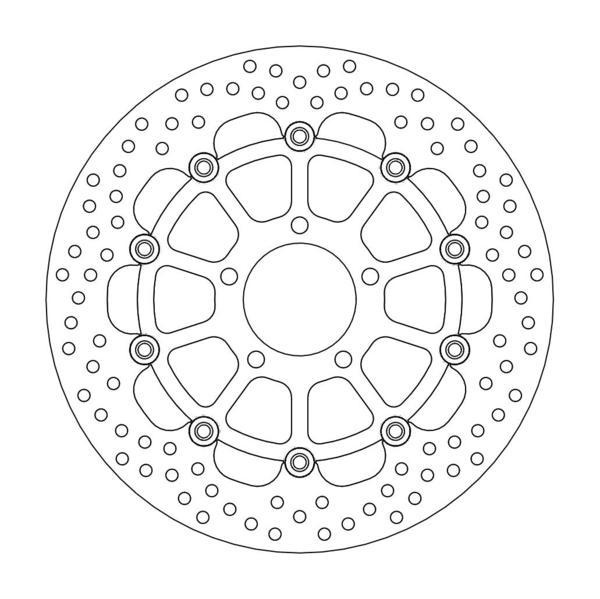 Brake Rotor Front Moto Master Halo Floating Kawasaki Suzuki