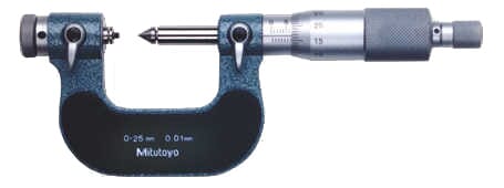 Mitutoyo Screw Thread Micrometer 0-25Mm
