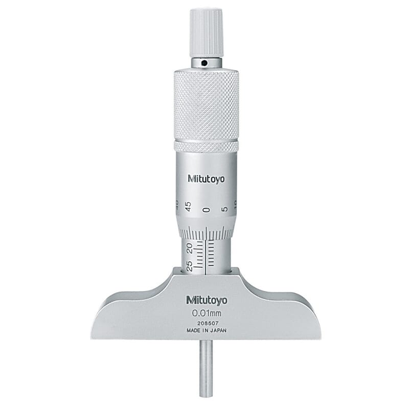 Mitutoyo Depth Micrometer 0-25Mm X 100Mm Base