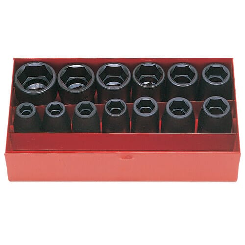 Koken 14241A Impact Socket Set 12Pc 1/2"Dr 3/8-1.1/8"