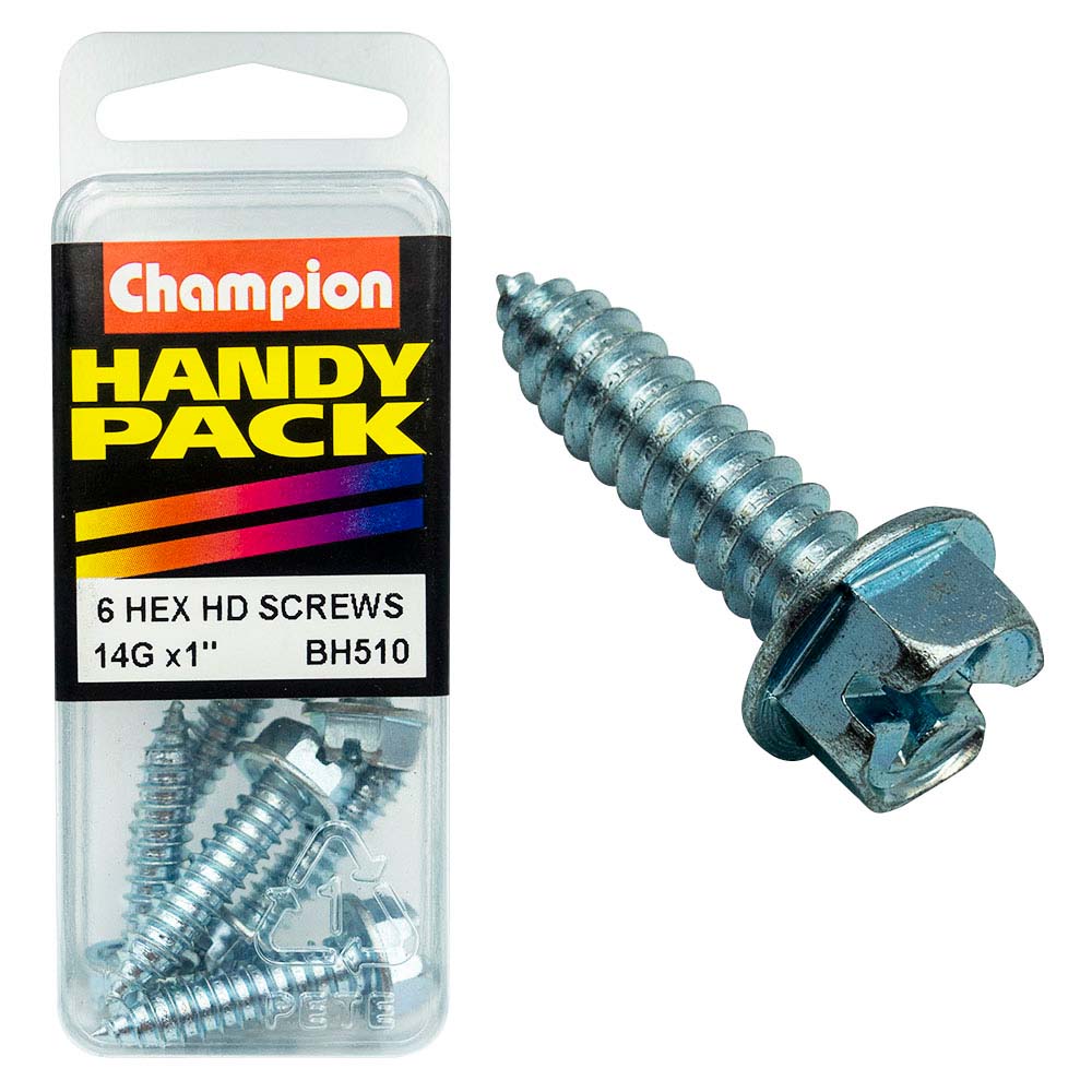 Champion 14G X 1 S/Tap Set Screw - Hex Hd