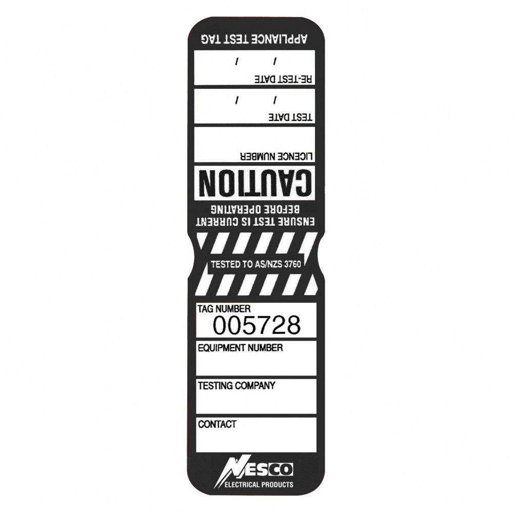 Nesco Test Tag Hd Yearly Black Pk 100 W Uv Marker