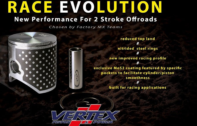 Piston Vertex Race Evolution Single Ring Ktm125Sx 125Exc(53,94) 125Xc-W Husqvarnatc125 Te125 Tx125