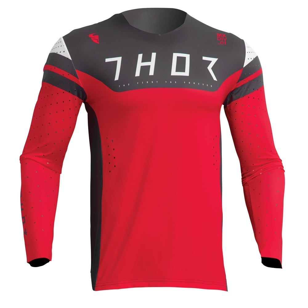 Jersey S23 Thor Mx Prime Rival Red/Charcoal Large