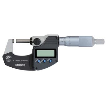 Mitutoyo Digimatic Micrometer 0-25Mm Ip65 Coolant Proof Without Data Output