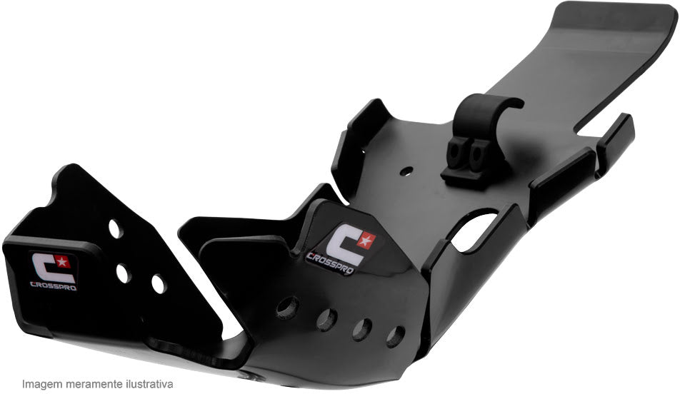 Skid Plate With Linkage Protection Crf450Rx Crf450R 17-18 Black