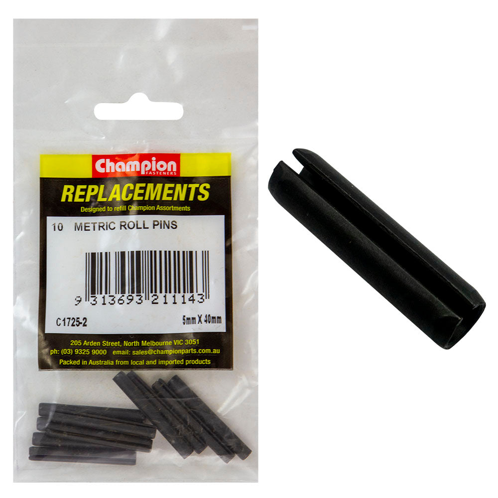 Champion 5Mm X 40Mm Roll Pin -10Pk