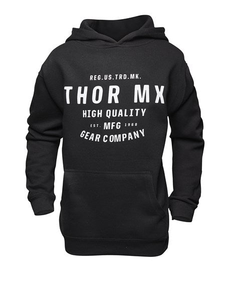 Hoody Thor Mx Crafted Black Youth Small