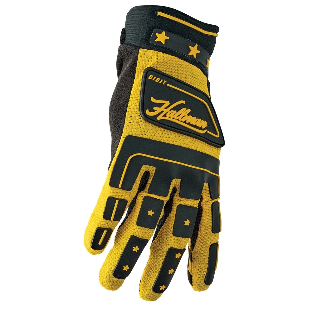 Glove S23 Thor Mx Hallman Digit Black/Yellow Small