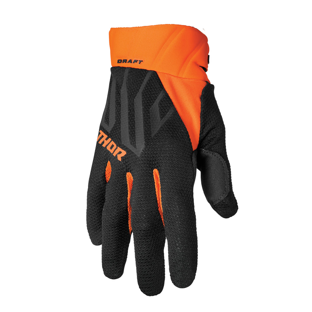 Glove S23 Thor Mx Draft Black/Orange Xs ##