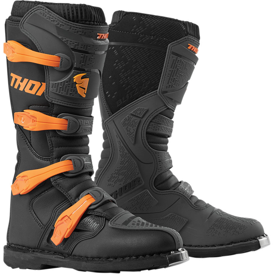 Motorcross Boots Thor Mx Blitz Xp Charcoal/Orange Size 9