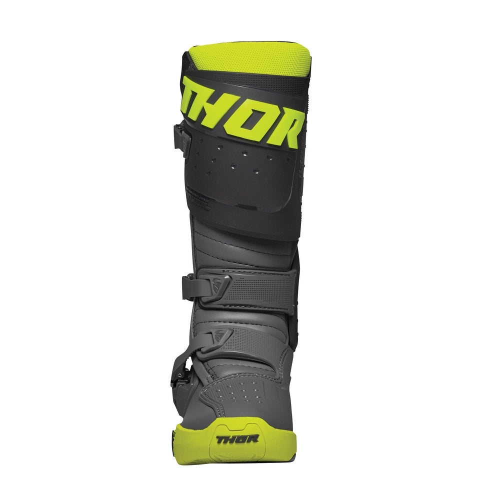Motorcross Boots Thor Mx Radial Mens Grey Fluro Yellow Size 11