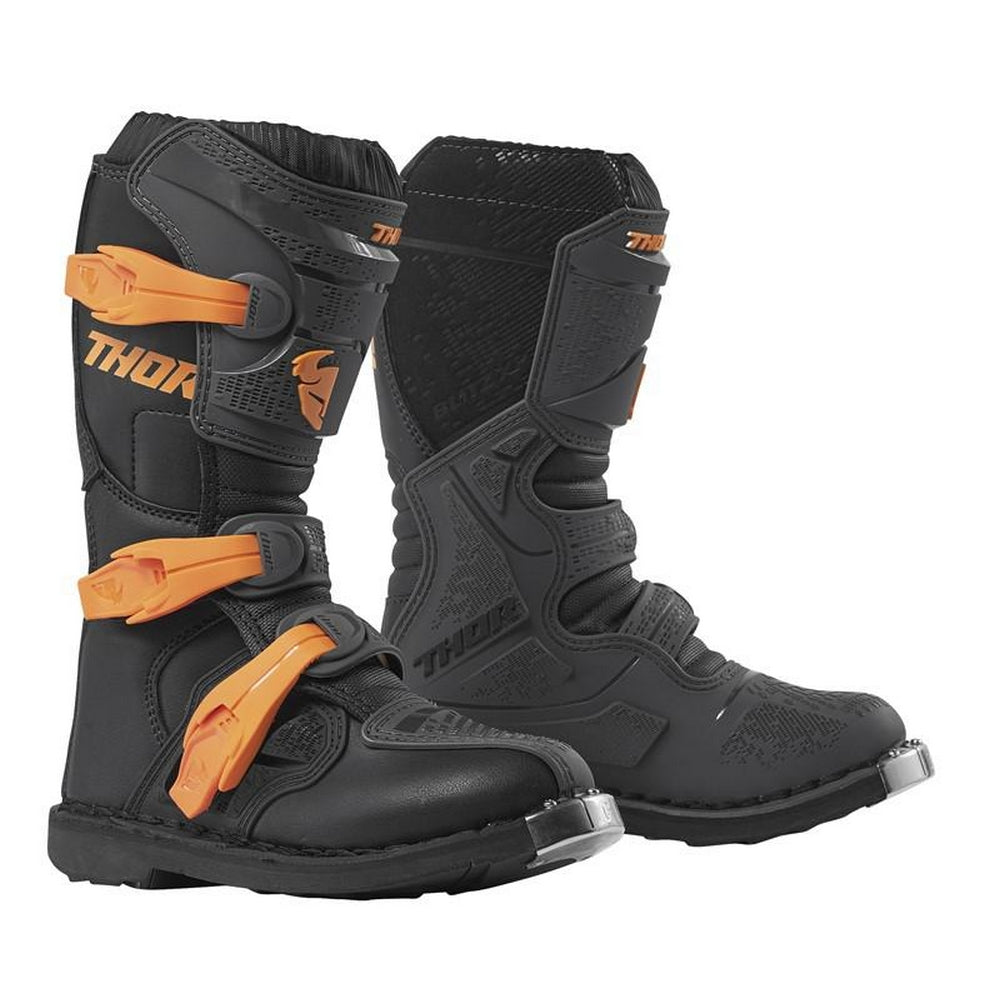 Motorcross Boots Thor Mx Blitz Xp Youth Charcoal/Orange Size 2