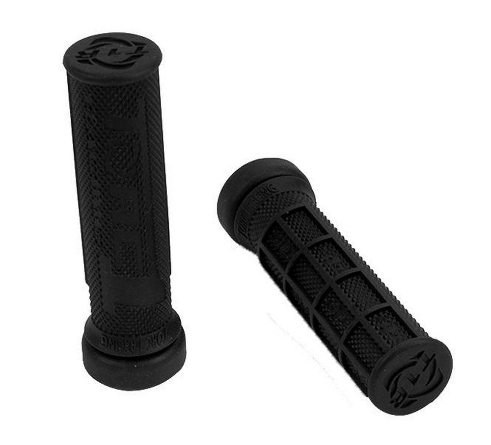 Torc1 Hole Shot Grips Atv Waffle Soft Compound Black Includes Grip Glue