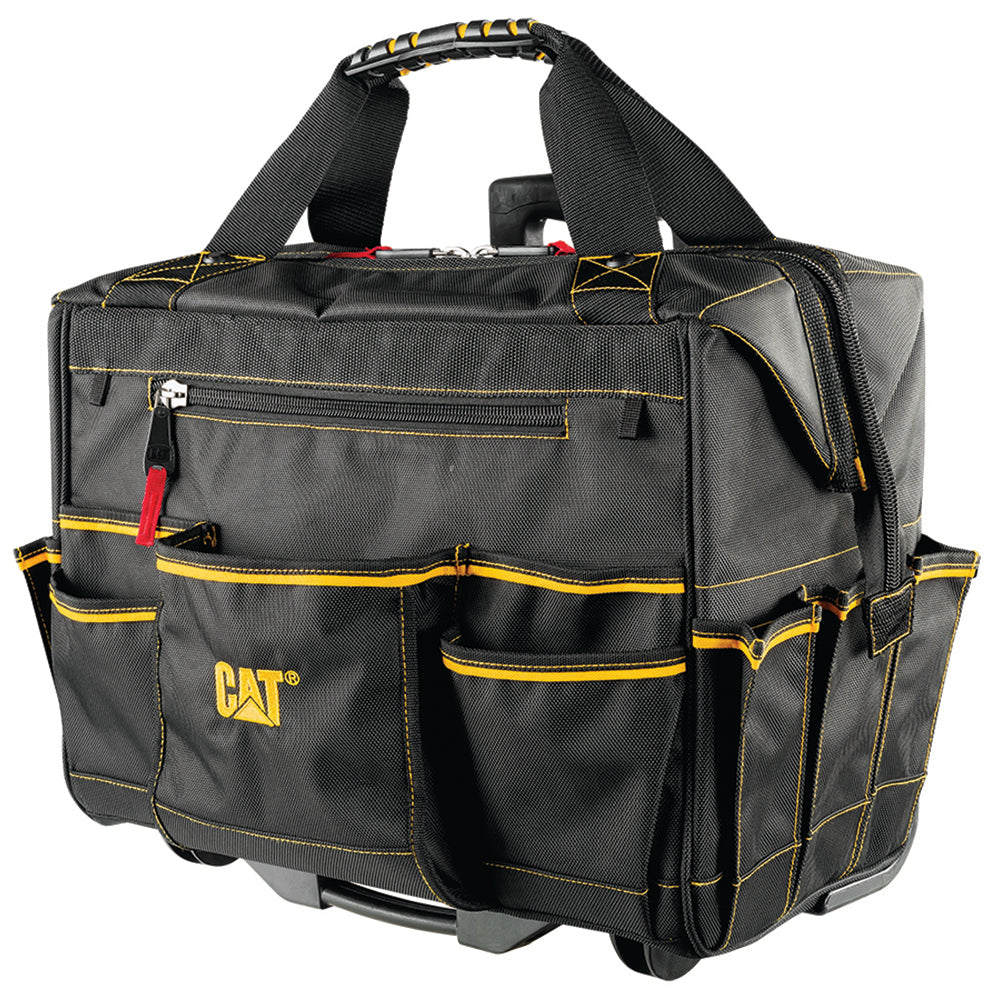 Cat Professional Rolling Tool Bag W/Trundler Handle